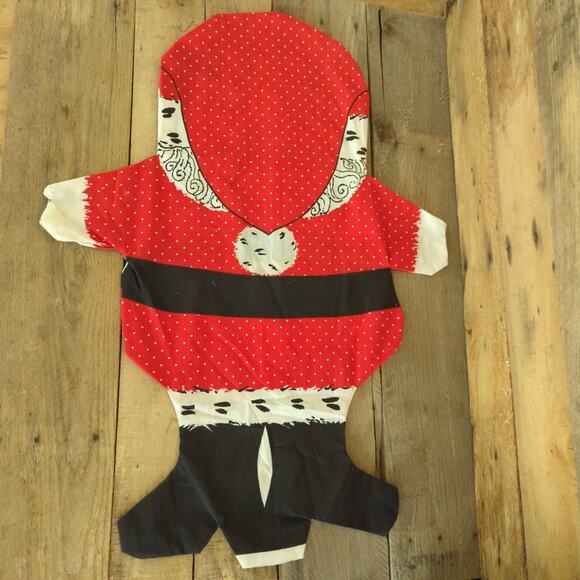 Vintage 1970s Stitch and Stuff Santa Claus Pillow Partially Made Needs Stuffing - Picture 3 of 6